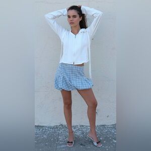 NWT Geel Tyler Cloud Skirt in Powder Blue